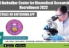 Dr B R Ambedkar Center for Biomedical Research SRF Recruitment 2022 ACBR SRF Job Opening