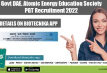 Govt DAE, Atomic Energy Education Society PGT Recruitment 2022 AEES PGT Recruitment 2022