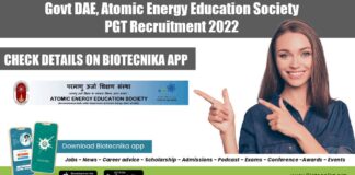 AEES PGT Recruitment 2022