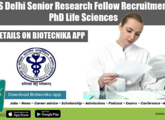 AIIMS PhD Research Post