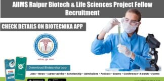 AIIMS Raipur Project Fellow