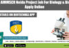 Amity AIMMSCR Noida Project Job For Biology & Biotech, Apply Online Amity AIMMSCR Noida Project