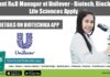 Assistant R&D Manager at Unilever – Biotech, Biochem & Life Sciences Apply Assistant R&D Manager