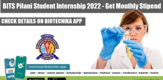 BITS Pilani Student Intern