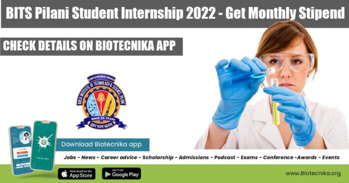 BITS Pilani Student Intern