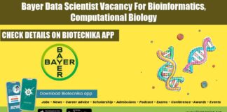 Bayer Data Scientist Vacancy