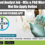 Bayer Seed Analyst Job