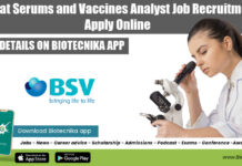 Bharat Serums and Vaccines Analyst Job Recruitment, Apply Online Bharat Serums Jobs 2022