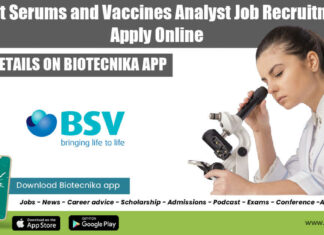 Bharat Serums Jobs 2022