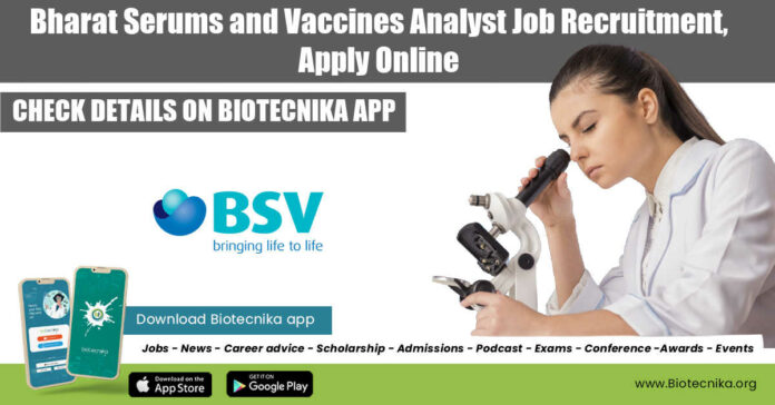 Bharat Serums Jobs 2022