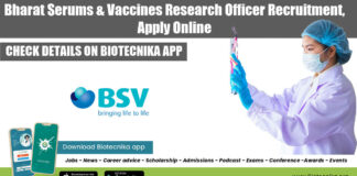 Bharat Serums Research Jobs