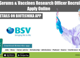Bharat Serums Research Jobs