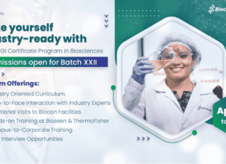 Biocon-KGI Certificate Program in Biosciences Batch XXII Admissions Open