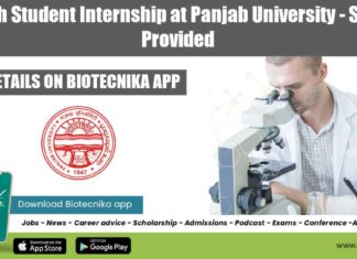 Biotech Student Internship