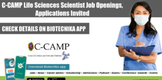 C-CAMP Life Sciences Scientist Job