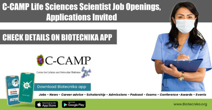 C-CAMP Life Sciences Scientist Job