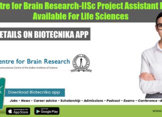 CBR-IISc Project Job