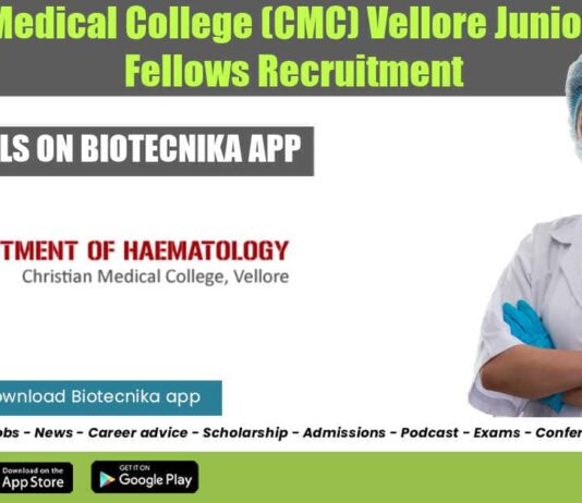 CMC Vellore JRF