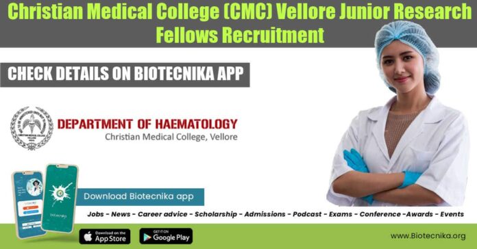 CMC Vellore JRF