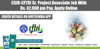 CSIR-CFTRI Jobs 2022