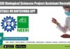 CSIR-NEERI Biological Sciences Project Assistant Recruitment CSIR-NEERI Biological Sciences Project