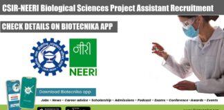 CSIR-NEERI Biological Sciences Project