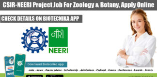 CSIR-NEERI Project Job