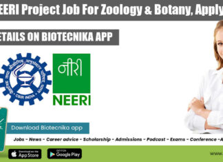 CSIR-NEERI Project Job