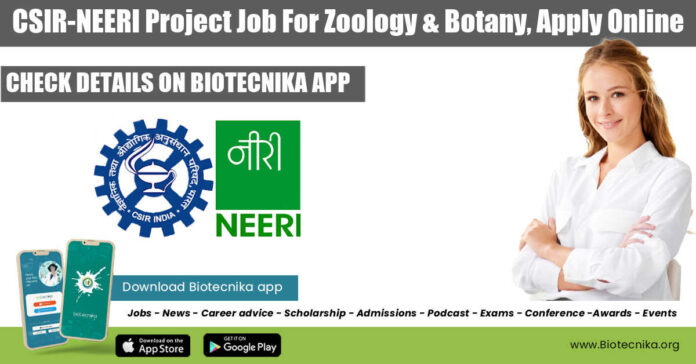 CSIR-NEERI Project Job