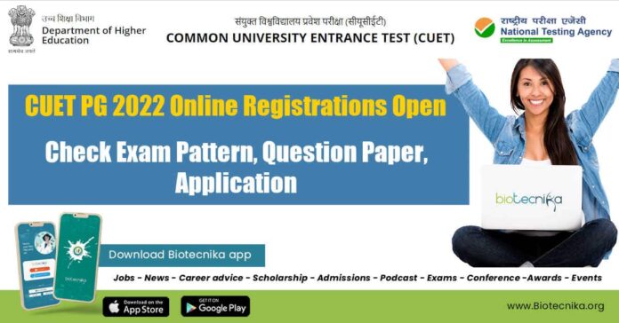 CUET PG 2022 Registrations Open For Admission