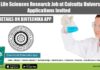 PhD Life Sciences Research Job at Calcutta University, Applications Invited Calcutta University PhD Job