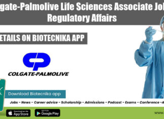 Colgate-Palmolive Life Sciences Associate