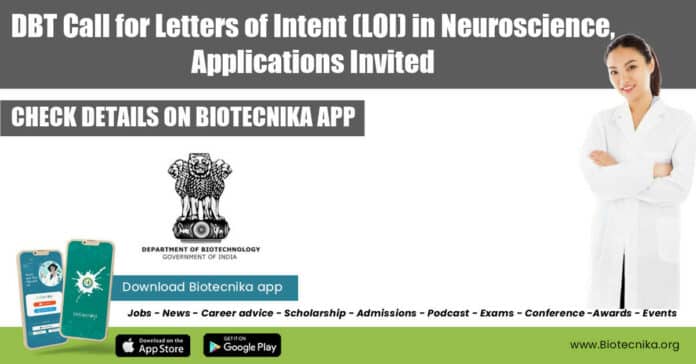 DBT Call for Letters