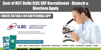 Delhi Govt ILBS SRF