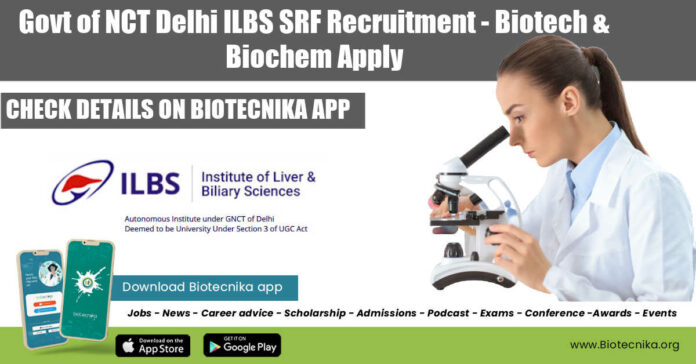 Delhi Govt ILBS SRF