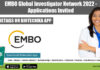 EMBO Global Investigator Network 2022 – Applications Invited EMBO Global Investigator Network