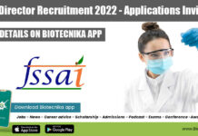 FSSAI Director Recruitment 2022
