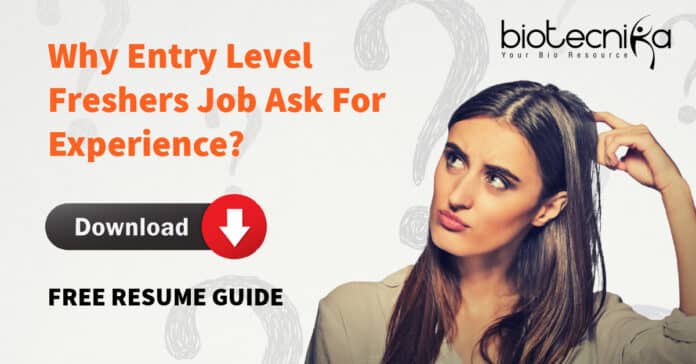 Freshers Dont Get Job