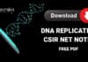 CSIR DNA Replication Notes