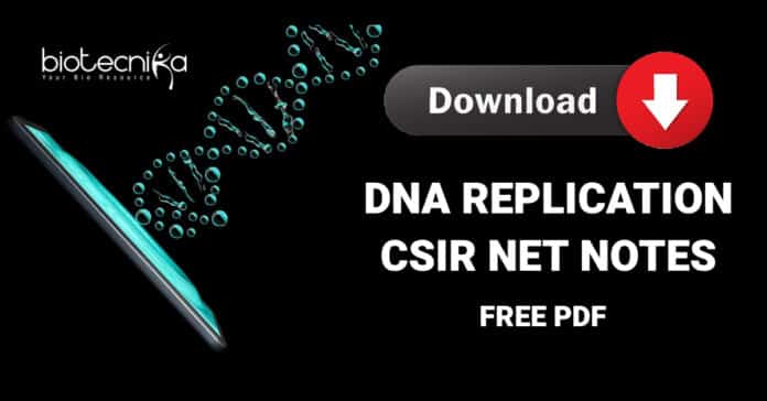 CSIR DNA Replication Notes