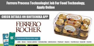 Ferrero Process Technologist Job