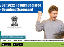 GAT-B/BET 2022 Results Declared