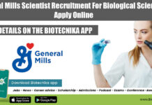 General Mills Scientist Recruitment For Biological Sciences, Apply Online General Mills Scientist Recruitment