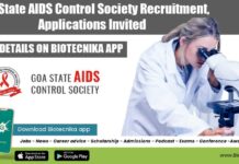 Goa State AIDS Control Society Recruitment, Applications Invited Goa State AIDS Control Society