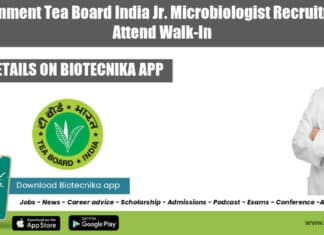 Government Tea Board Jobs