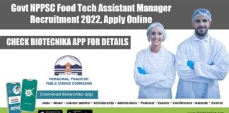 Govt HPPSC Food Tech