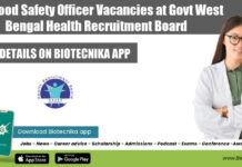 38+ Food Safety Officer Vacancies at Govt West Bengal Health Recruitment Board Govt WBHRB Recruitment 2022