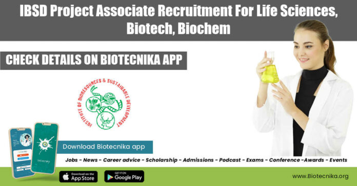 IBSD Project Associate Recruitment