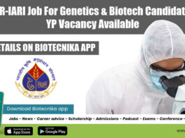 ICAR-IARI Job For Genetics
