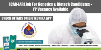 ICAR-IARI Job For Genetics